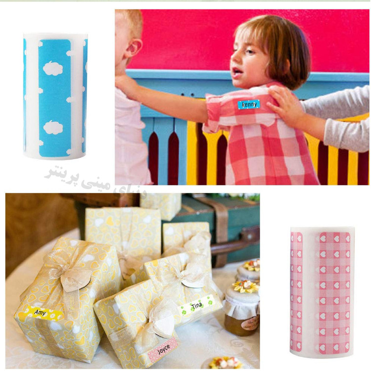 کاغذ برچسبی Peripage طرح هالوین وارداتی بسته چهار رول (800 لیبل )