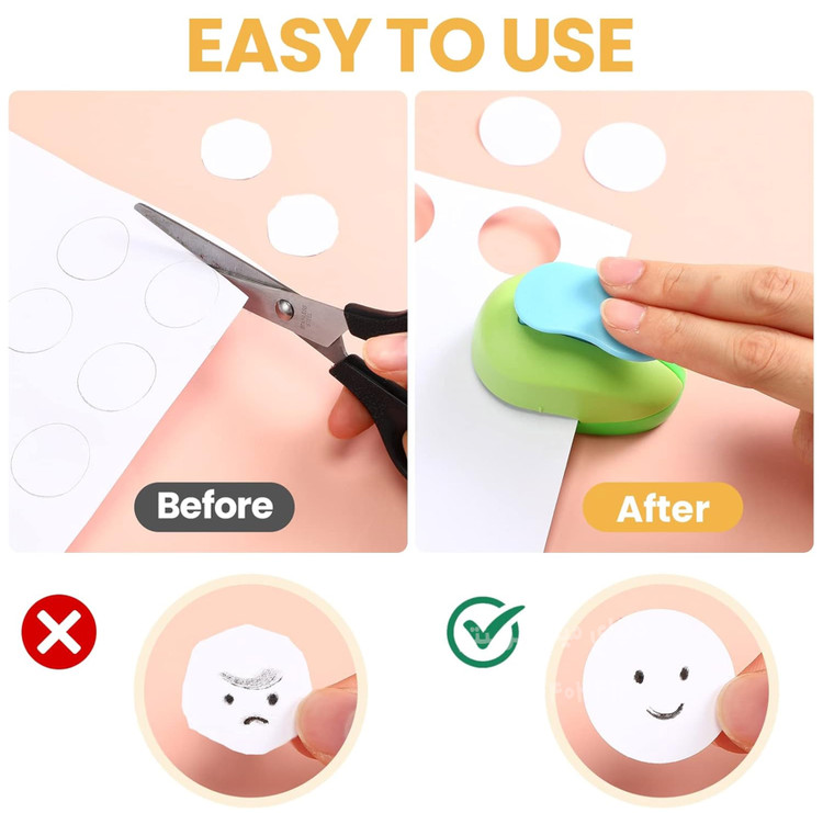 دستگاه پانچ دایره 7/5 سانتی کاغذ برند KAMEI دارای آلیاژ فلزی بسیار محکم و بادوام مناسب انواع لیبل و کاغذ و مقوا