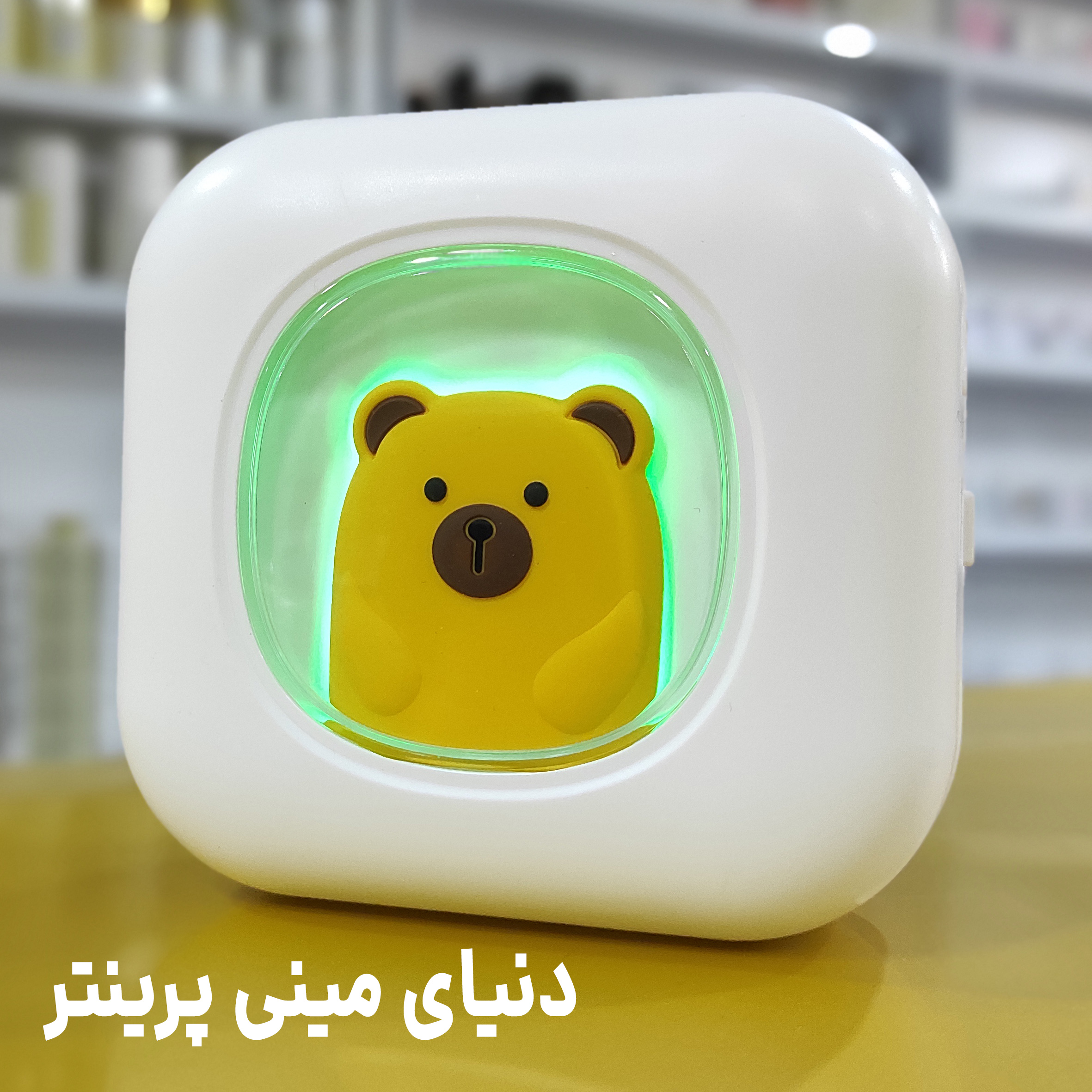 مینی پرینتر tiny print دارای لامپLED چاپ کیفیت عالی و طراحی  زیبا  مخصوص آنلاین شاپ ها و دانش اموزان